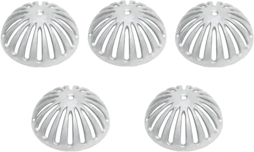 Vista 8 de Leyso Cubierta de drenaje de suelo de cúpula de aluminio resistente y colador de drenaje, cubierta de drenaje extraíble para exteriores, colador