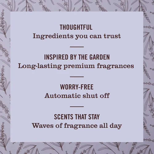 Vista 4 de MRS. MEYER'S CLEAN DAY - Kit difusor de aceite perfumado premium, lavanda, 1 calentador y repuesto de 0.67 onzas líquidas