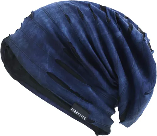 Vista 20 de JESSE · Rena Gorro de verano con diseño de calavera, a rayas, delgadoo, holgado para hombre 9A-azul