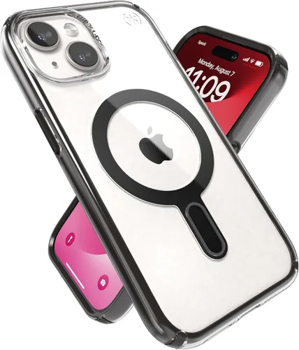 Vista 8 de Speck Funda transparente para iPhone 17e y 15 – ClickLock con bloqueo antideslizante, diseñada para MagSafe, protección contra caídas – para iPhone