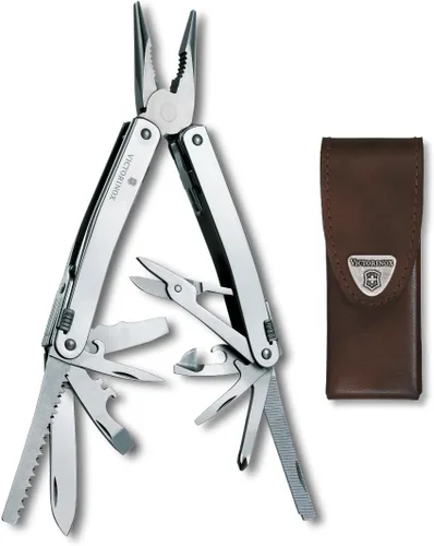 Vista 8 de Victorinox Swiss Tool X Plus Ratchet - Navaja Suiza, multiherramienta de 35 funciones de fabricación suiza con alicates de punta de aguja, cortador