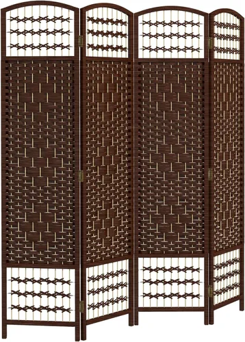 Vista 21 de HOMCOM Divisor de habitación de 3 paneles, pantalla de privacidad plegable, separador de habitación de 5.6 pies, divisor de pared de división Negro