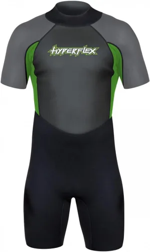 Vista 4 de HYPERFLEX Traje de neopreno corto de 0.098 in para hombre y mujer, surf, deportes acuáticos, buceo, esnórquel, cómodo, flexible, ajuste anatómico