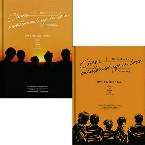 DAY6 - The Book of Us Negentropy - Chaos Swallowed Up in Love, All Covers Set incl. CD, Photobook, Photocard, Logo Sticker, Message Card, Bookmark,