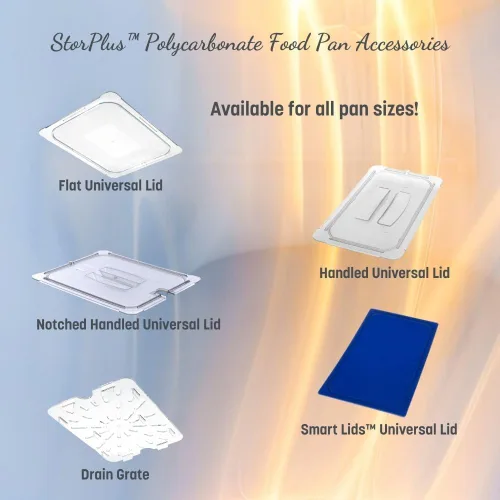 Vista 6 de Carlisle FoodService Products Storplus - Bandeja de plástico para alimentos de tamaño 1/6, contenedor de almacenamiento de alimentos, para catering