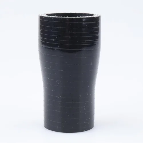 Vista 57 de AC PERFORMANCE ID de 1" a 1/2" (25mm a 13mm) Manguera de silicona recta reductora de 3 capas reforzada negra, 3" de longitud