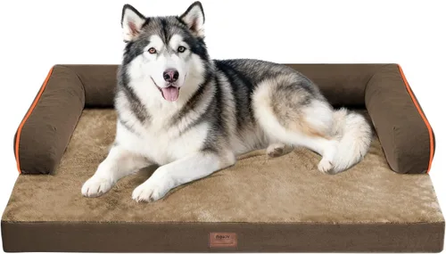 Vista 10 de Cama pequeña para perros y gatos, cama ortopédica impermeable para perros pequeños, cama de gato, cómodo sofá para mascotas, sofá cama con funda