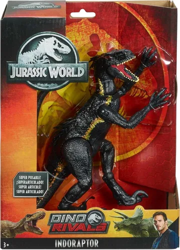 Vista 5 de Mattel Jurassic World Fallen Kingdom Indoraptor - Figura de acción de dinosaurio con articulaciones móviles, juguete