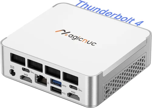 Vista 12 de Mini PC AS1 con Ryzen 5 3550H, 16 GB DDR4 512 GB SSD Mini escritorio, triple pantalla USB-C/HDMI/DP/Wi-Fi 5/BT5.0 Mini computadora