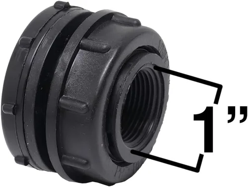 Vista 4 de Valley Industries Montaje de mamparo de polipropileno - 1-1/2" FNPT x 1-1/2" FNPT