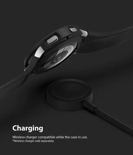Vista 8 de Ringke Air Sports - Funda compatible con Samsung Galaxy Watch 4 de 1.575 pulgadas, delgada, suave, flexible, resistente, de TPU, bisel elevado