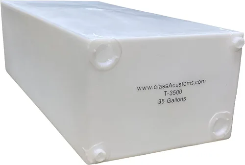 Aduanas de Clase A | Un (1) tanque de 35 galones para uso de agua fresca y gris RV | T-3500 | 38.75 x 12 x 17.375 pulgadas | Remolque de caravana y