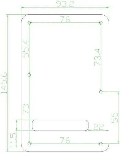 Vista 5 de KAISH Lefty ST/Strat Style SSS Pickguard - Cubierta trasera para trémolo para mano izquierda Stratocaster / Strat negro 3 capas