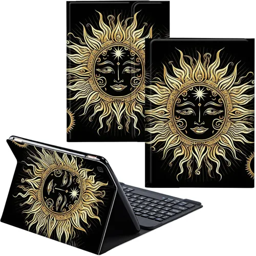 Vista 16 de Funda para Samsung Galaxy Tab S6 Lite 2022/2020 Teclado inalámbrico desmontable y cubierta de cuero PU Funda protectora para tableta para Samsung