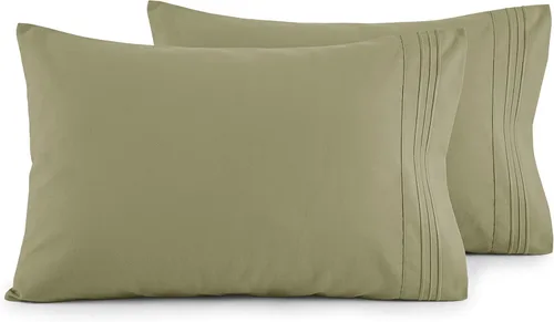 Vista 38 de Elegant Comfort Juego de fundas de almohada ultrasuaves de lujo de 2 piezas - Microfibra premium de calidad hotelera 1500, doble cepillado