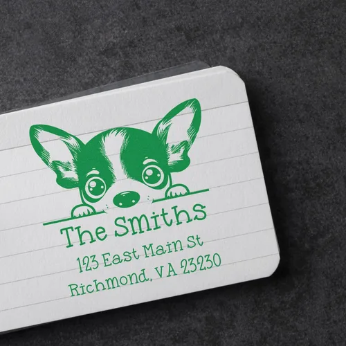 Vista 145 de Sello de alta calidad para cachorros Airedale Terrier – Sello de dirección personalizado – Ideal para los amantes de los perros – Elección de 5