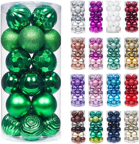 Vista 88 de XmasExp - Bolas de Navidad para colgar (34 unidades, irrompibles)