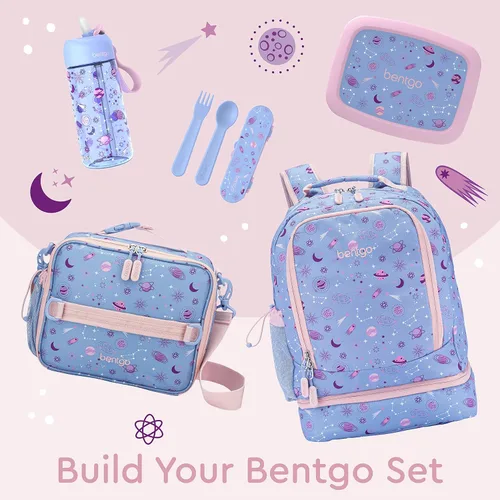 Vista 5 de Bentgo Kids Prints, 2 en 1, Mochila y lonchera aislada
