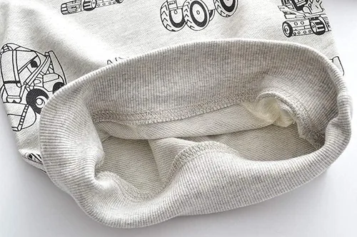 Vista 4 de Sudaderas para niños pequeños, de algodón, de manga larga, cuello redondo, sin botones, con estampado de dibujos animados, 2-7T