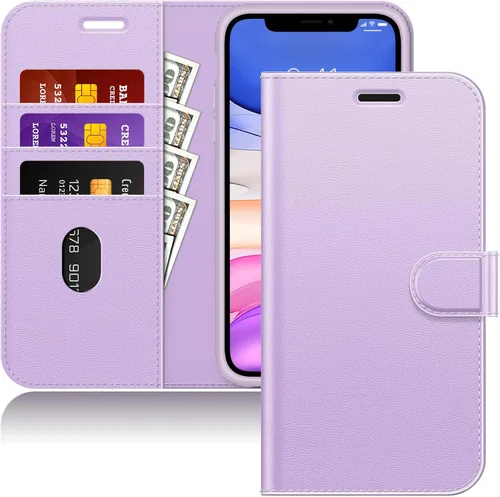 Vista 9 de JETech Funda tipo cartera para iPhone 11, color negro