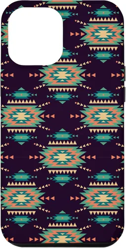 Vista 26 de Unique Western Black Turquoise Navajo Aztec Pattern Case for iPhone 17