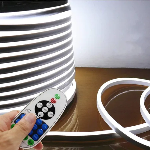 Vista 16 de Tira de luces LED de neón (110 – 120 V, 60 ledes/m, resistente al agua, 5050 SMD, con control remoto)