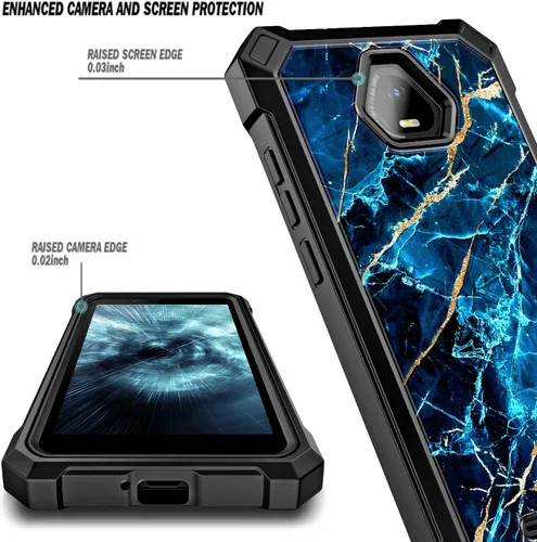 Vista 2 de NZND Schok Volt SV55 - Funda protectora de cuerpo completo a prueba de golpes con protector de pantalla integrado para Schok Volt SV55