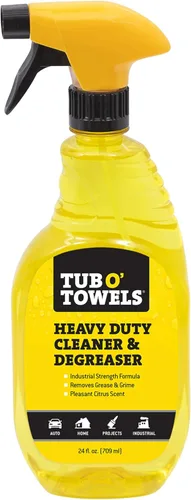 Tub O' Towels - Limpiador y desengrasante de alta resistencia en aerosol, ayuda a eliminar aceite, alquitrán, pintura, suciedad, masilla, grasa,