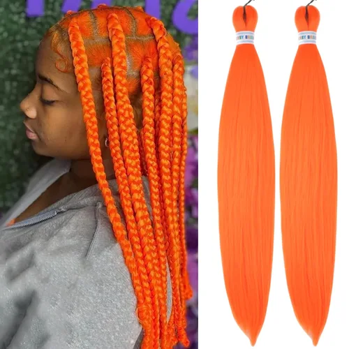 Vista 110 de Leticia - Cabello estirado para trenzar, color negro, 16 pulgadas, paquetes de 6