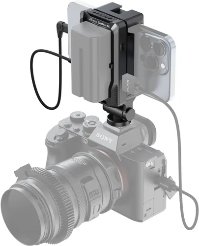 Vista 10 de Accsoon SeeMo - Transmisión de video HDMI 4K para iPhone 17/16/15/14/13 iPad, monitor transmisor de cámara de video 4K30/1080p60, transmisión