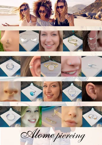 Vista 6 de Aretes de aro de oro de plata Aretes de aro para mujer, dos piezas de aros de plata fina rellenos de oro, aro de hélice, anillo de tragus, aro