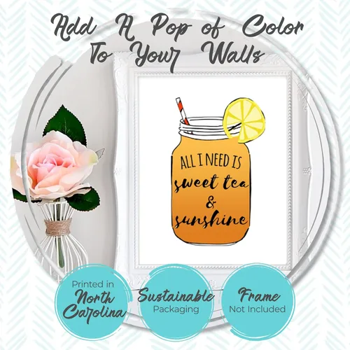 Vista 2 de Moonlight Makers Funny Wall Decor With Sayings, I Walk The Lime, Funny Wall Art, Room Decor for Bedroom, Bathroom, Kitchen, Office, Living Room
