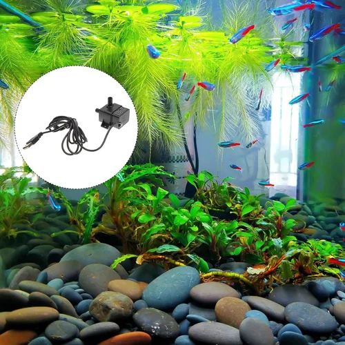 Vista 7 de Mini Brushless DC Water Pump for Fish Tanks and Fountains Quiet Submersible Compact Pump with Lift for Aquarium Pet Drinking Fountains Computer