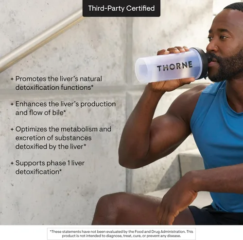 Vista 6 de Pastillas veganas Thorne Research para limpieza hepática, 60 píldoras, 1