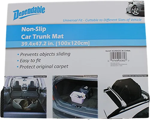 Vista 4 de Dependable Industries - Tapete antideslizante premium para maletero de automóvil, forro de carga universal cortable que protege contra la suciedad