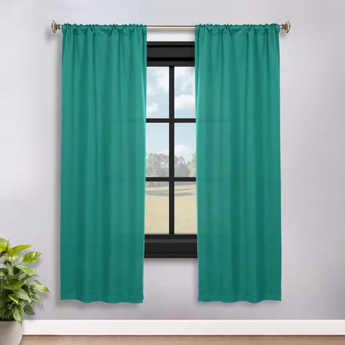 Vista 185 de Superior Cortinas Opacas, Oscurecimiento de Habitación, Dormitorio, Cortinas, Cocina, Acentos de Ventana de Sala de Estar, Bloqueo Solar, Térmicas