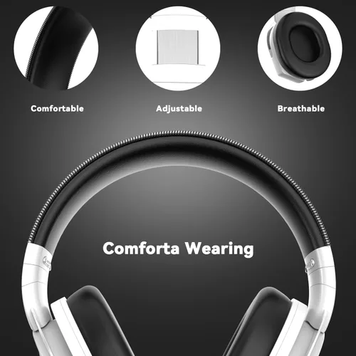 Vista 4 de A88 Gaming Headset with Microphone, Stereo Wired Noise Cancelling Over-Ear Headphones with Mic for Pc, Ps5, Xbox One Series X/s, Ps4, Computer