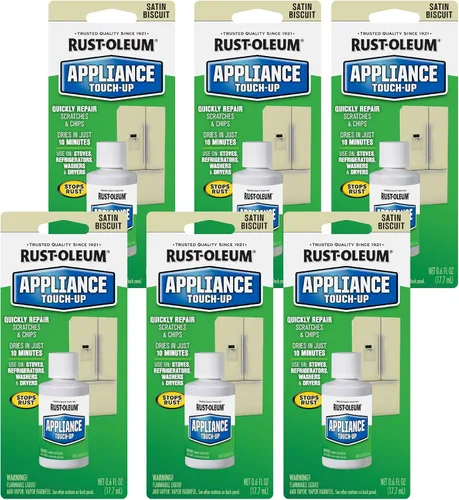 Vista 5 de Botella de líquido especial Appliance Touch Up de Rust-Oleum para reparar desperfectos en electrodomésticos, 6 onzas, 203001 Almendra