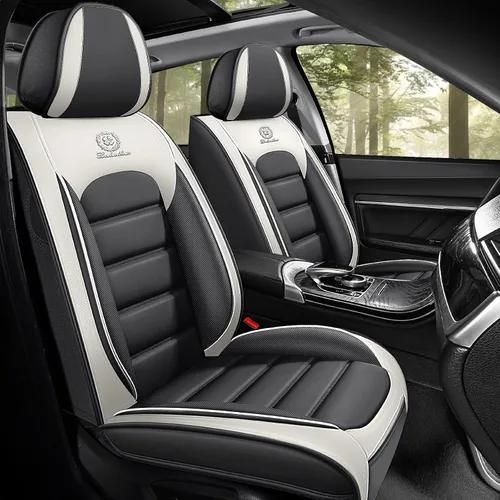 Vista 11 de Fundas de asiento de cuero para Nissan Sentra 2001-2026, protectores de asiento compatibles con bolsa de aire, fundas de asiento impermeables