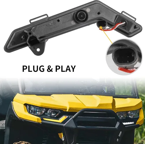 Vista 6 de SAUTVS Luces LED de circulación diurna mejoradas para Defender Commander, luces delanteras DRL colmillos, luces intermitentes amarillas para Can Am