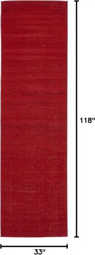 Vista 2 de Unique Loom Williamsburg Collection - Alfombra de área, color liso (2' 9" x 9' 10", color borgoña)