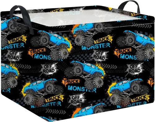 Vista 18 de Cesta de almacenamiento rectangular verde, cesta de ropa con asas, caja de almacenamiento plegable, cesta de regalo, decoración de habitación