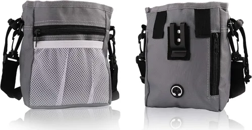 Pets First Bolsa de entrenamiento para perros, bolsa de golosinas para croquetas, alimentos, juguetes, accesorios con dispensador de bolsas de