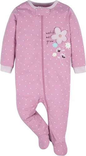 Vista 2 de Gerber baby-girls 4 Pack Sleep 'N Play Footie