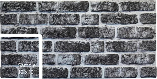 Vista 29 de Dundee Deco Paneles de pared 3D de ladrillo sintético, revestimiento, paneles de pared con aspecto de piedra roja y naranja, revestimiento de espuma