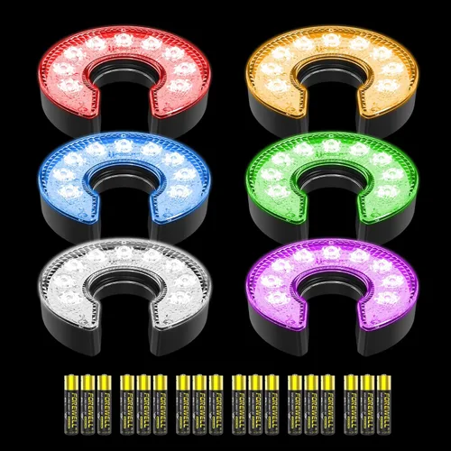 Vista 11 de KINGTOP Luz LED para hoyo de golf con lente antirreflejos - Operada a pilas, luces de taza de golf que brillan en la oscuridad, ideal para golf