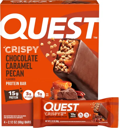 Vista 11 de Quest Nutrition - Barra de proteína crujiente para pastel de cumpleaños, 0.67 onzas de proteína, 0.04 oz de azúcar, 0.07 oz de carbohidratos netos