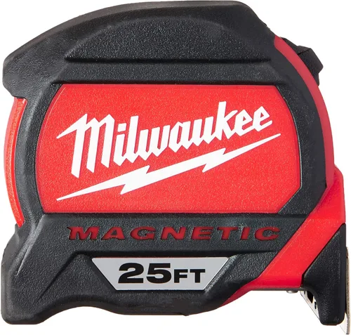 Vista 2 de Milwaukee Tool 48-22-7125 - Cinta métrica magnética de 25 pies x 1.83 pulgadas