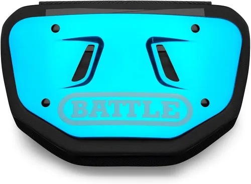 Vista 2 de Battle Sports Placa para espalda cromada de fútbol – Protector de espalda baja de capa dura con espuma contorneada para protección de alto impacto