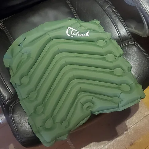 Vista 7 de Asiento de aire inflable, ligero, increíblemente cómodo, cojín de aire para exteriores, el mejor asiento de aire para campamento, asiento de estadio